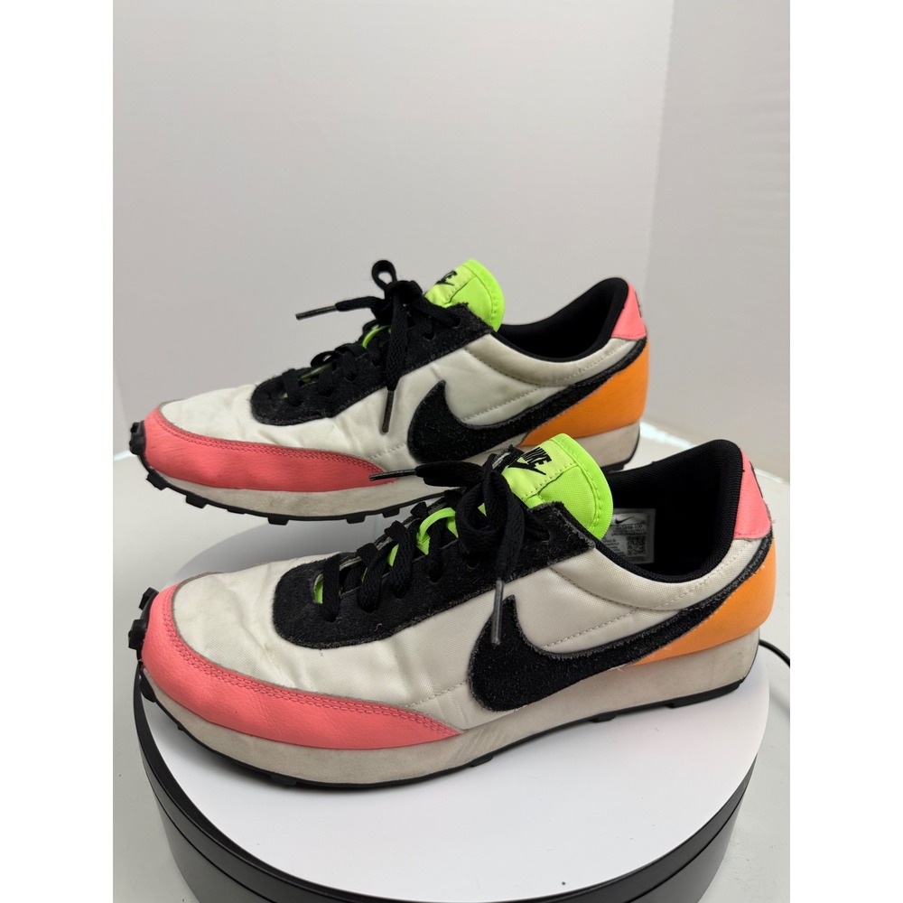 Nike Waffle Black Pink Lime Green Running Walking Tennis Shoe Sneakers Womens 10 - Picture 2 of 16